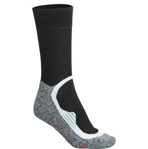James & Nicholson Sportovní ponožky vysoké JN211 - Černá / černá | 39-41