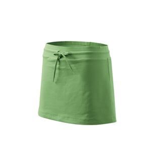 MALFINI Dámská sukně Two in one - Trávově zelená | S