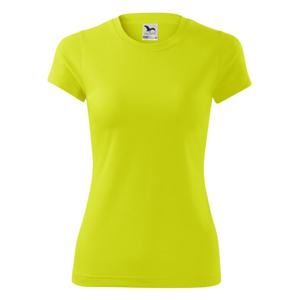 MALFINI Dámské tričko Fantasy - Neonově žlutá | S