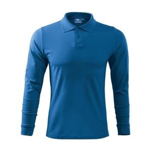 MALFINI Pánská polokošile s dlouhým rukávem Single J. LS - Azurově modrá | XL