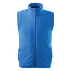 MALFINI Fleecová vesta Next - Azurově modrá | XXXL