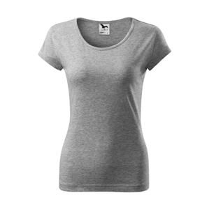 MALFINI Dámské tričko Pure - Tmavě šedý melír | XL