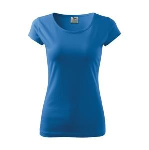 MALFINI Dámské tričko Pure - Azurově modrá | XS