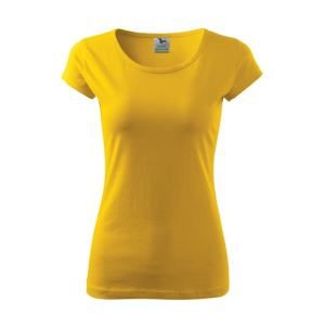 MALFINI Dámské tričko Pure - Žlutá | XL