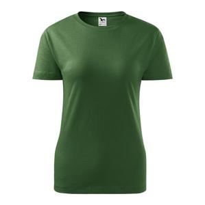 MALFINI Dámské tričko Basic - Lahvově zelená | XL