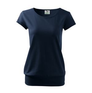 MALFINI Dámské tričko City - Námořní modrá | S