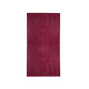 MALFINI Osuška bez bordury Terry Bath Towel - Marlboro červená | 70 x 140 cm