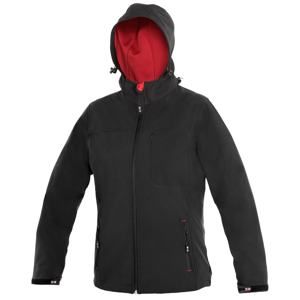 Dámská softshellová bunda DIGBY - Černá / červená | XS