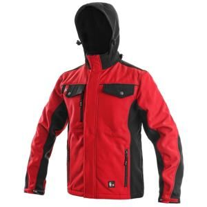 Pánská softshellová bunda TULSA - Červená / černá | XL