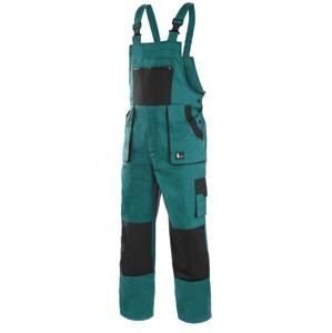 Canis (CXS) Pracovní kalhoty s laclem CXS LUXY ROBIN - Zelená / černá | 56