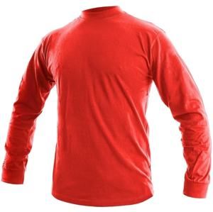 Canis Pánské tričko s dlouhým rukávem PETR - Červená | S