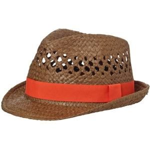 Myrtle Beach Letní klobouk děrovaný MB6598 - Nugátová / grenadina | L/XL