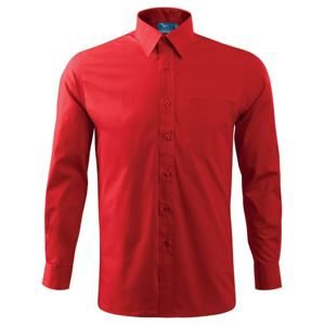 MALFINI Pánská košile Style Long Sleeve - Červená | XXXL