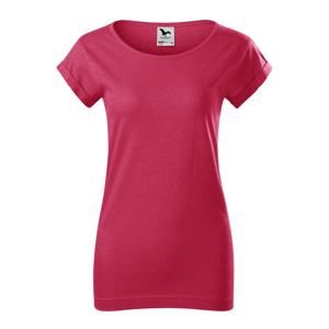 MALFINI Dámské tričko Fusion - Červený melír | XS