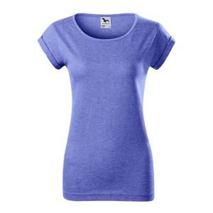 MALFINI Dámské tričko Fusion - Modrý melír | XL