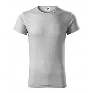 MALFINI Pánské tričko Fusion - Stříbrný melír | S
