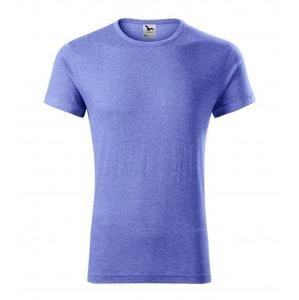 MALFINI Pánské tričko Fusion - Modrý melír | XXL