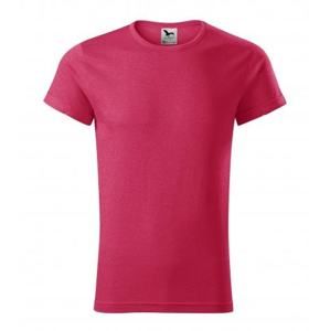 MALFINI Pánské tričko Fusion - Červený melír | XXXL