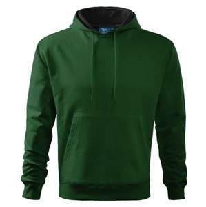 Mikina Hooded Sweater - Lahvově zelená | XXL
