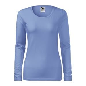 MALFINI Dámské tričko s dlouhým rukávem Slim - Nebesky modrá | XXL