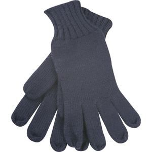 Myrtle Beach Pletené rukavice MB505 - Tmavě modrá | L/XL