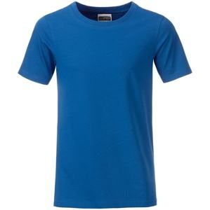 James & Nicholson Klasické chlapecké tričko z biobavlny 8008B - Královská modrá | XS