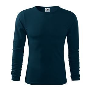 MALFINI Pánské tričko s dlouhým rukávem Fit-T Long Sleeve - Námořní modrá | XXXL