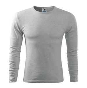MALFINI Pánské tričko s dlouhým rukávem Fit-T Long Sleeve - Khaki | M