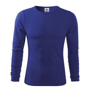 MALFINI Pánské tričko s dlouhým rukávem Fit-T Long Sleeve - Královská modrá | S