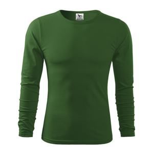 MALFINI Pánské tričko s dlouhým rukávem Fit-T Long Sleeve - Lahvově zelená | L