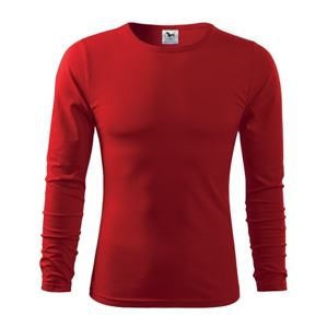 MALFINI Pánské tričko s dlouhým rukávem Fit-T Long Sleeve - Červená | M