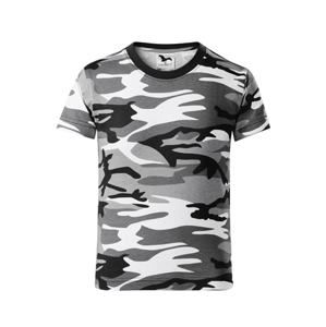 MALFINI Dětské maskáčové tričko Camouflage - Maskáčová šedá | 158 cm (12 let)