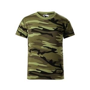 MALFINI Dětské maskáčové tričko Camouflage - Maskáčová zelená | 146 cm (10 let)