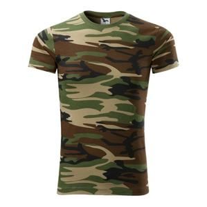 MALFINI Maskáčové tričko Camouflage - Maskáčová hnědá | XS