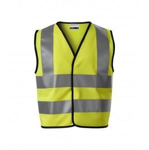 MALFINI Dětská bezpečnostní vesta HV Bright - Reflexní žlutá | 104-128 cm (4-6 let)