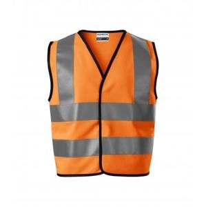 Dětská bezpečnostní vesta HV Bright - Reflexní oranžová | 104-128 cm (4-6 let)